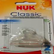 Nuk %0 BPA Classic Biberon Emziği Silikon No:2 Küçük Delik (S)