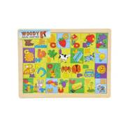 Sunman Alfabe Resimli Ahşap Puzzle S00004438