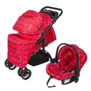 Pierre Cardin PC409 Aloin Travel Bebek Arabası Kırçıllı Kırmızı