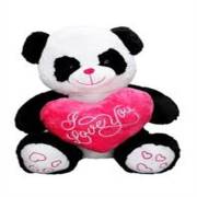 Sunman Peluş Panda Oturan Kalpli 50Cm  S00001027