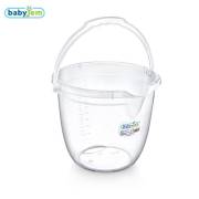 Babyjem Bebek Banyo Kovası Şeffaf Beyaz