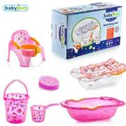 Babyjem Bebe Lüx Banyo Seti 6 Parça Pembe