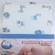 Ships Baby Poplin Lastikli Bebek Çarşafı (70X135) Mavi Aslan