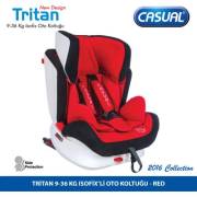 Casual Tritan 9-36 Kg Oto Koltuğu - Kırmızı