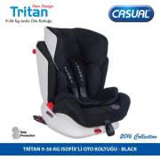 Casual Tritan 9-36 Kg Oto Koltuğu - Siyah