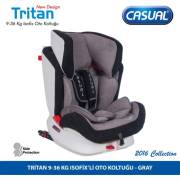 Casual Tritan 9-36 Kg Oto Koltuğu - Gri