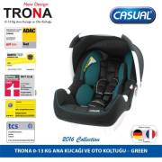 Casual Trona 0-13 Kg Oto Koltuğu - Yeşil