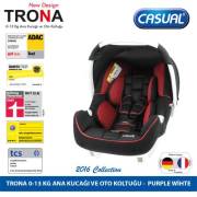 Casual Trona 0-13 Kg Oto Koltuğu - Mor Beyaz