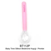 BabyTime Silikon Beslenme Kaşığı - Pembe