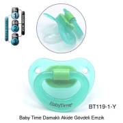 BabyTime Silikon Damaklı Akide Gövdeli Emzik 0-6 Ay - Yeşil