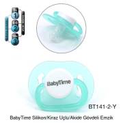 BabyTime Silikon Kiraz Uçlu Akide Gövdeli Emzik 6-18 Ay - Yeşil